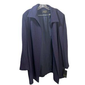 Dana Buchman Woman‎ Aubergine Open Front Jacket Size 18